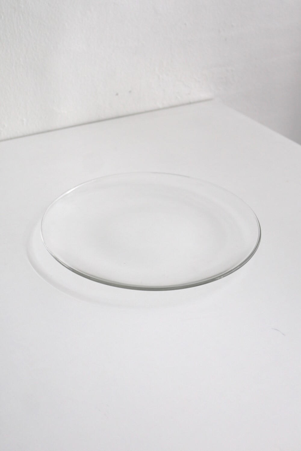 FULL MOON PLATE 21 CLEAR GLASS